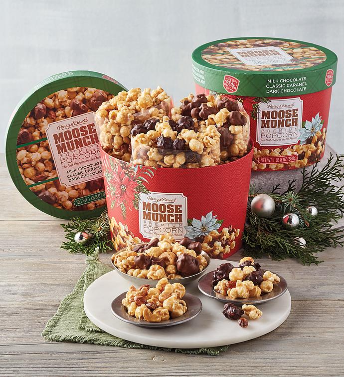 Moose Munch&#174; Premium Popcorn Holiday Drum - 2 Pack